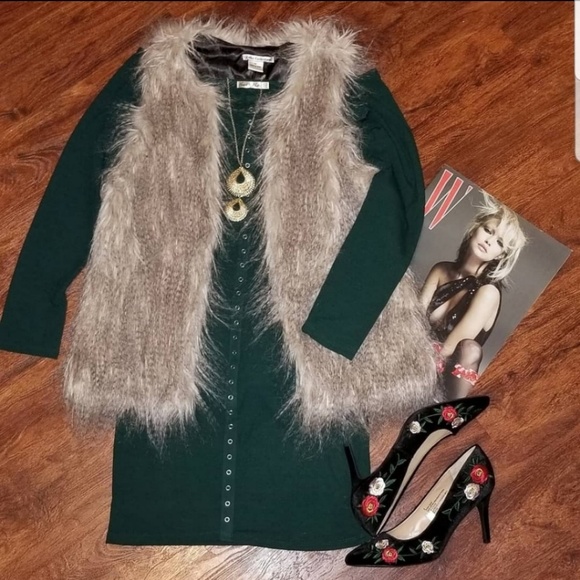 Dalia Collection Jackets & Blazers - Faux fur vest